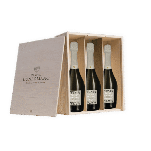 Estuche de madera Glera Prima Prova 3 botellas